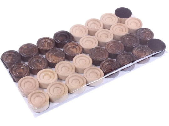 Фишки для нард с подклейкой Классические средние 24 мм, Армения